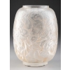 Vase « Monnaie du Pape » verre blanc patiné sépia de René LALIQUE 6