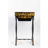 Table en laque noire et or 19e siècle