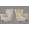 Paire de Fauteuils Isa BERGAMO vers 1950 Italie | Biron |||||||||||||