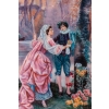 « Rendez-vous galant » Tableau en émail de Limoges