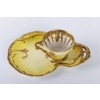 Tasse jaune et or rocaille Haviland 1890 | Biron Tasse jaune et or rocaille Haviland 1890
