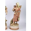 Vendeur d’eau et femme revenant de la pêche, Royal Dux Bohemia, première moitié XXème | Biron Vendeur d’eau et femme revenant de la pêche, Royal Dux Bohemia, première moitié XXème
