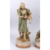 Vendeur d’eau et femme revenant de la pêche, Royal Dux Bohemia, première moitié XXème | Biron Vendeur d’eau et femme revenant de la pêche, Royal Dux Bohemia, première moitié XXème