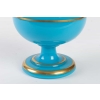 Flacon à parfum en opaline bleu turquoise 19e siècle