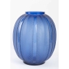 Vase « Biskra » verre bleu saphir de René LALIQUE