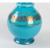 Carafe en opaline bleu turquoise, dorée et émaillée 19e siècle | Biron Carafe en opaline bleu turquoise, dorée et émaillée 19e siècle