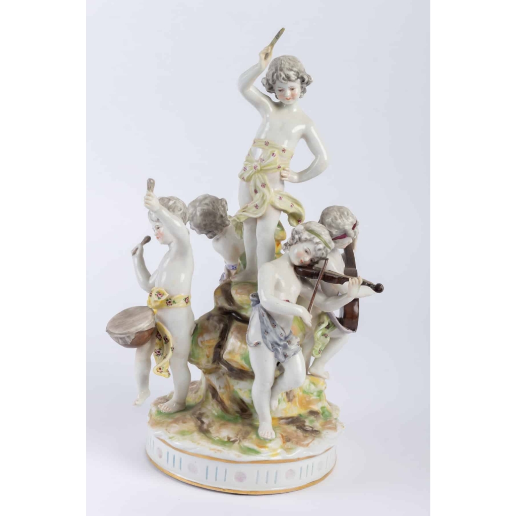 Groupe en Porcelaine, les Joueurs de Musique | Biron |||||||||