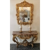 VENDU…. Miroir Style Louis XV En Bois Sculpté Et Doré à La Feuille d’Or, Miroir Au Mercure. | Biron VENDU.... Miroir Style Louis XV En Bois Sculpté Et Doré à La Feuille d'Or, Miroir Au Mercure.