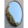 1970′ Miroir Éclairant Maison Jansen Décor Bambou au Feuillage Style Duval Brasseur (RESERVEE) | Biron 1970' Miroir Éclairant Maison Jansen Décor Bambou au Feuillage Style Duval Brasseur (RESERVEE)