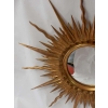 1950/70 ‘ Miroir Soleil Bois Doré Convexe Diamètre 87 Cm | Biron 1950/70 ‘ Miroir Soleil Bois Doré Convexe Diamètre 87 Cm