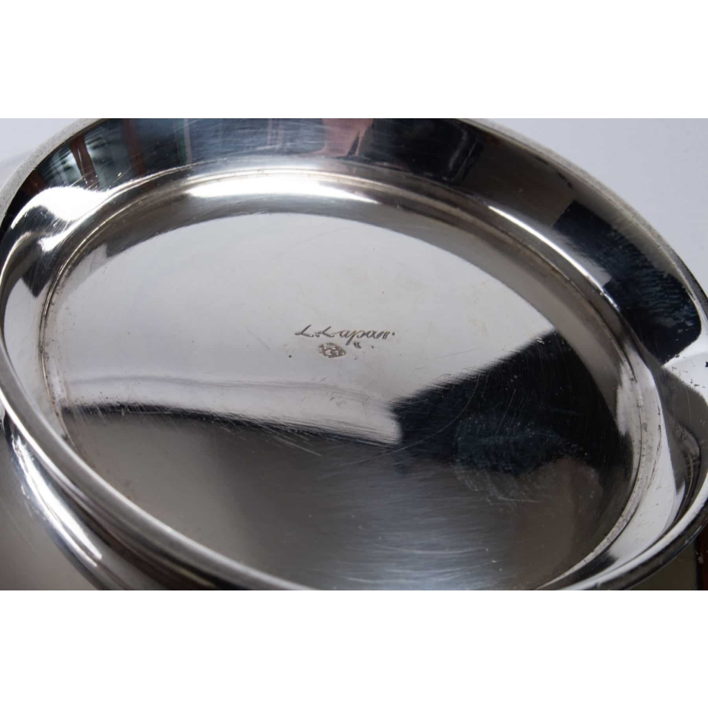 Grande tasse à chocolat argentée et guillochée signée Lapar XIXème | Biron Grande tasse à chocolat argentée et guillochée signée Lapar XIXème