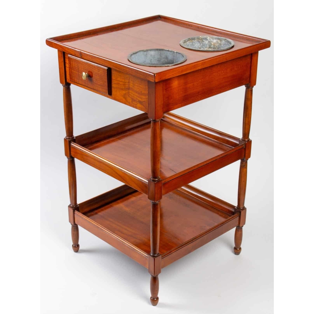 Petite table rafraîchissoir en merisier. XIXème | Biron Petite table rafraîchissoir en merisier. XIXème