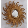 1950/70 ‘ Miroir Soleil Rayons Tournants Convexe, Bois Doré Diametre 58 Cm | Biron 1950/70 ‘ Miroir Soleil Rayons Tournants Convexe, Bois Doré Diametre 58 Cm