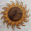 1950/70 ‘ Miroir Soleil Rayons Tournants Convexe, Bois Doré Diametre 58 Cm | Biron 1950/70 ‘ Miroir Soleil Rayons Tournants Convexe, Bois Doré Diametre 58 Cm