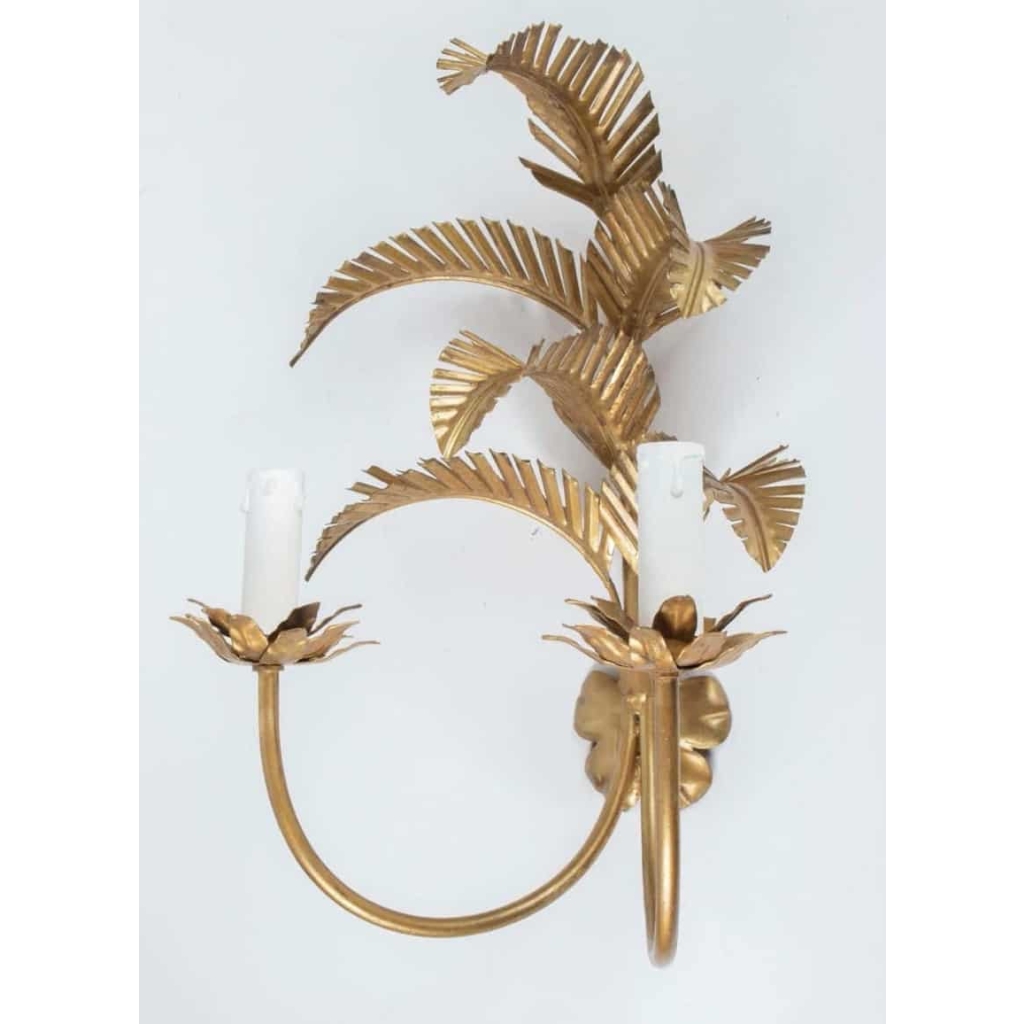 Paire d’Appliques « Palmier » maison FlorArt 1960 | Biron Paire d'Appliques "Palmier" maison FlorArt 1960