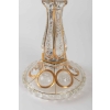 Une paire de candélabres en cristal à trois bras de lumière | Biron Une paire de candélabres en cristal à trois bras de lumière
