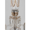 Une paire de candélabres en cristal à trois bras de lumière | Biron Une paire de candélabres en cristal à trois bras de lumière
