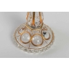 Une paire de candélabres en cristal à trois bras de lumière | Biron Une paire de candélabres en cristal à trois bras de lumière