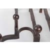 Paire de Chenet en bronze patiné époque Napoléon III 19e siècle