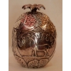 1950/70 Seau A Glace Forme Ananas Décor Animaux Métal Argenté