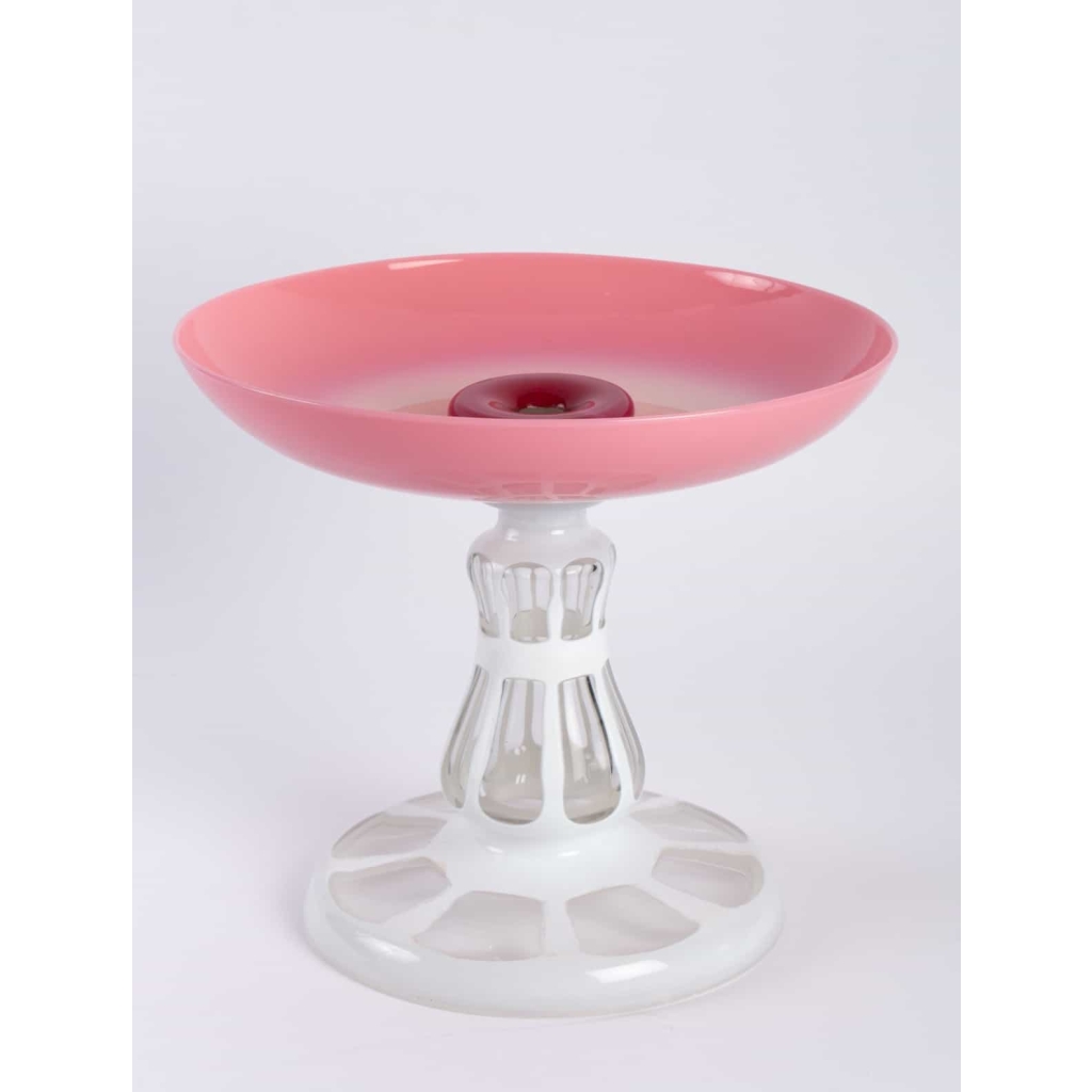 Coupe en overlay rose 1840 | Biron |||||||||