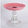 Coupe en overlay rose 1840 | Biron Coupe en overlay rose 1840