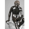 Hermès assis d’après l’antique – bronze à patine sombre vers 1890 | Biron Hermès assis d’après l’antique – bronze à patine sombre vers 1890