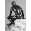 Hermès assis d’après l’antique – bronze à patine sombre vers 1890 | Biron Hermès assis d’après l’antique – bronze à patine sombre vers 1890