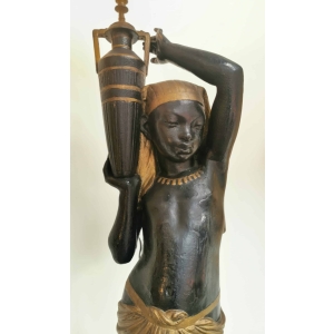 |Torchère Nubien. Galerie De Santos|||||