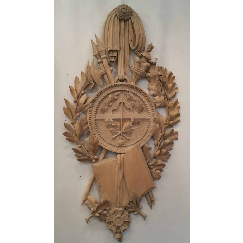 Rare grand panneau Franc-maçonnique du 1er empire. | Biron |||||||