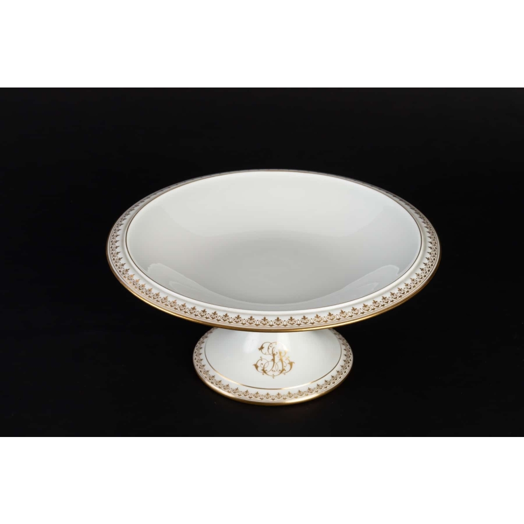 4 pièces de la Manufacture de Sèvres blanc et or signées et datées (décors 1901) | Biron 4 pièces de la Manufacture de Sèvres blanc et or signées et datées (décors 1901)