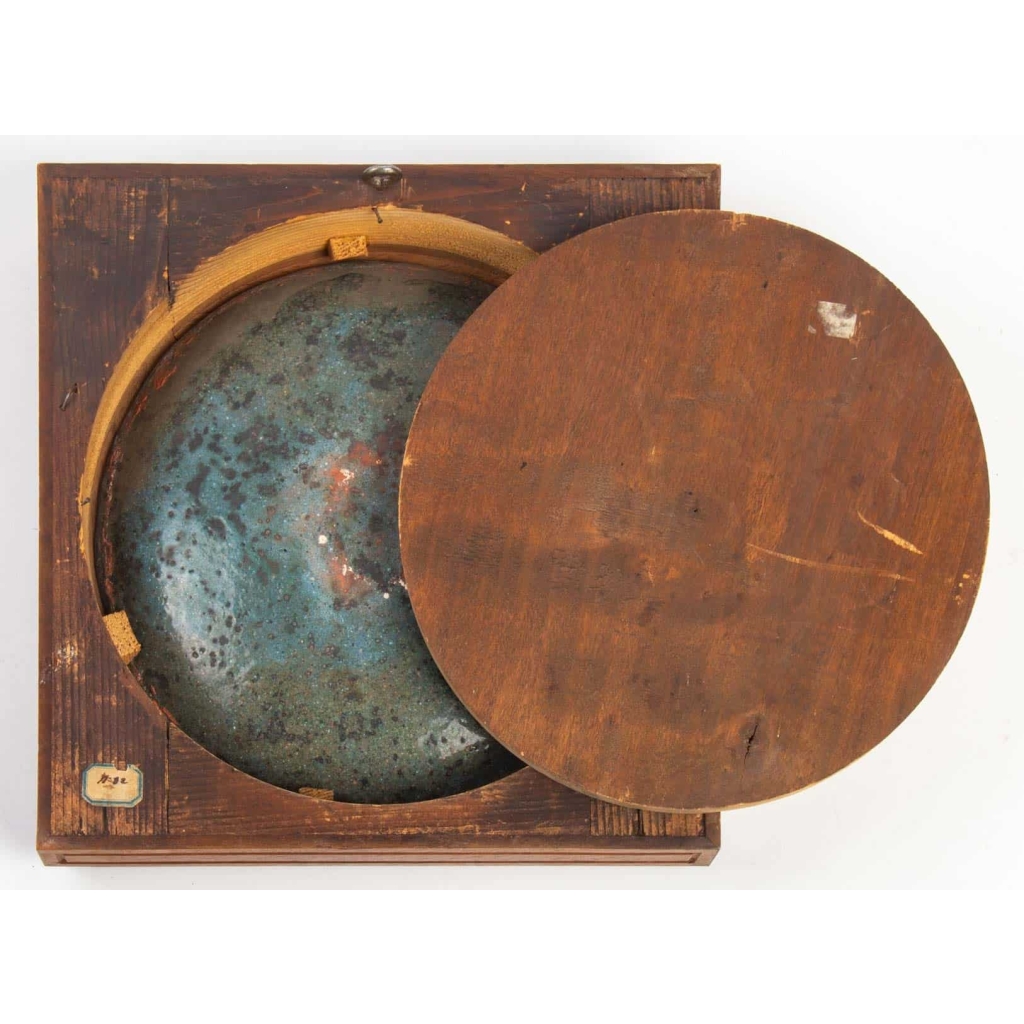 Paire d'émaux, circa. 1880, Les 5 sens et la Justice