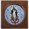 Paire d'émaux, circa. 1880, Les 5 sens et la Justice