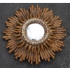 1950′ Miroir Soleil Convexe 2 Étages Bois Doré Et Argenté 63 Cm De Diamètre | Biron 1950′ Miroir Soleil Convexe 2 Étages Bois Doré Et Argenté 63 Cm De Diamètre