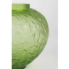 Paire de vases « Gui » verre vert absinthe et vert kaki de René LALIQUE