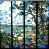 Vitrail, vitraux Bord de mer de Henri RAPIN | Biron antiquités Lassaussois|||||||||||