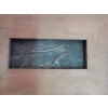 1900′ Paire de Bas Reliefs En Bronze Sur Noyer, Chiens D’Arrêt