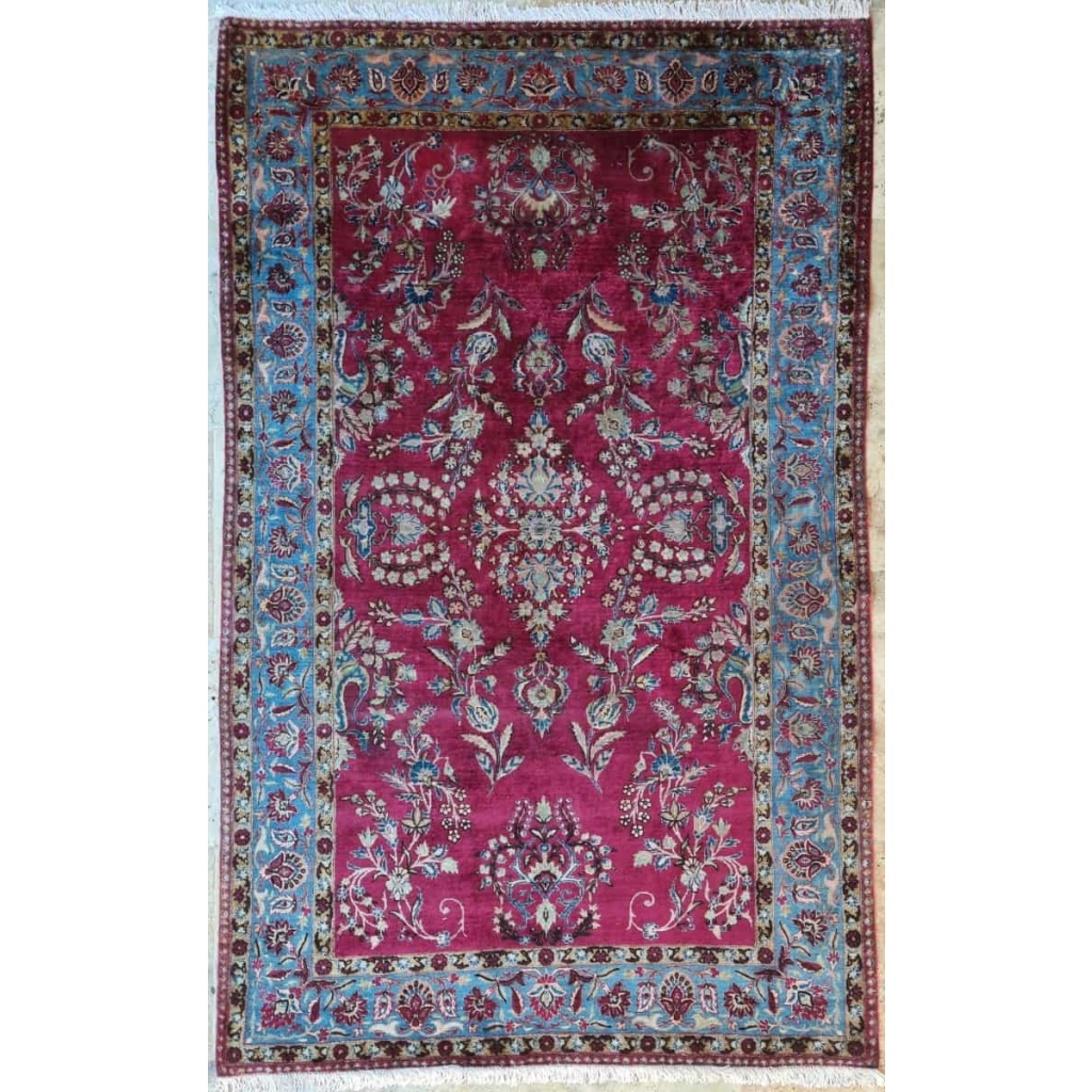 Tapis Kachan En Soie Couleur Rare au 19eme – Iran vers 1880 | Biron |||||||||