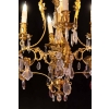 Lustre en bronze et cristal 19e siècle | Biron Lustre en bronze et cristal 19e siècle