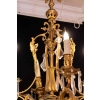 Lustre en bronze et cristal 19e siècle | Biron Lustre en bronze et cristal 19e siècle