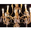 Lustre en bronze et cristal 19e siècle | Biron Lustre en bronze et cristal 19e siècle