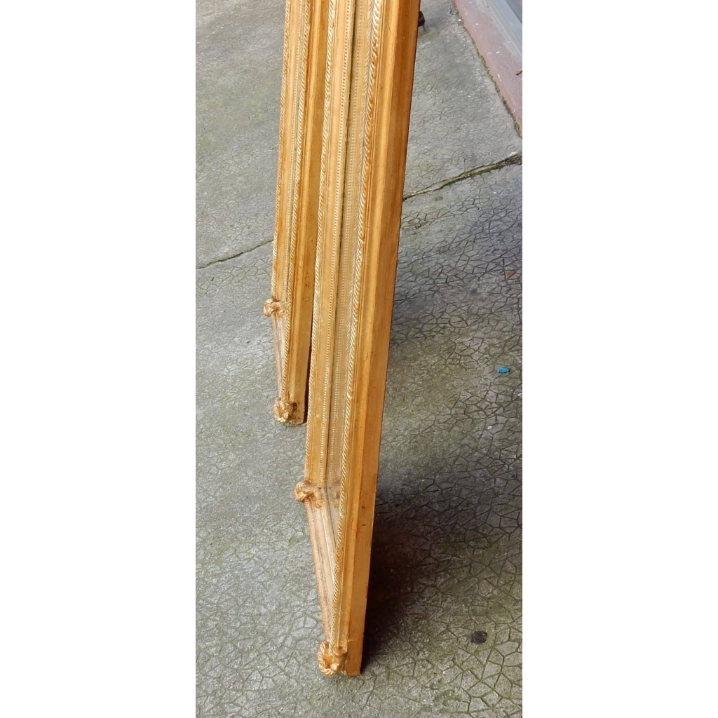 1850/80 Paire de Miroirs au Mercure N 3 .2m21 x 0m47 5