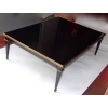 1950/70 Gerard MILLE Pour Maison Jansen Table Basse Bois Laqué Noir 120 x 80 cm