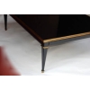 1950/70 Gerard MILLE Pour Maison Jansen Table Basse Bois Laqué Noir 120 x 80 cm