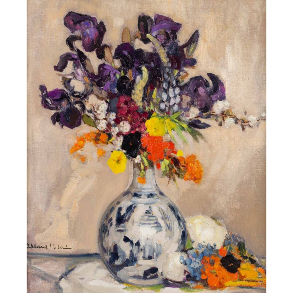 Iris dans un vase Chine. Fernand Allard l’Olivier (1883-1933)
