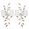 Paire d’Appliques « Feuillages » Maison Honoré 1960 | Biron |||||