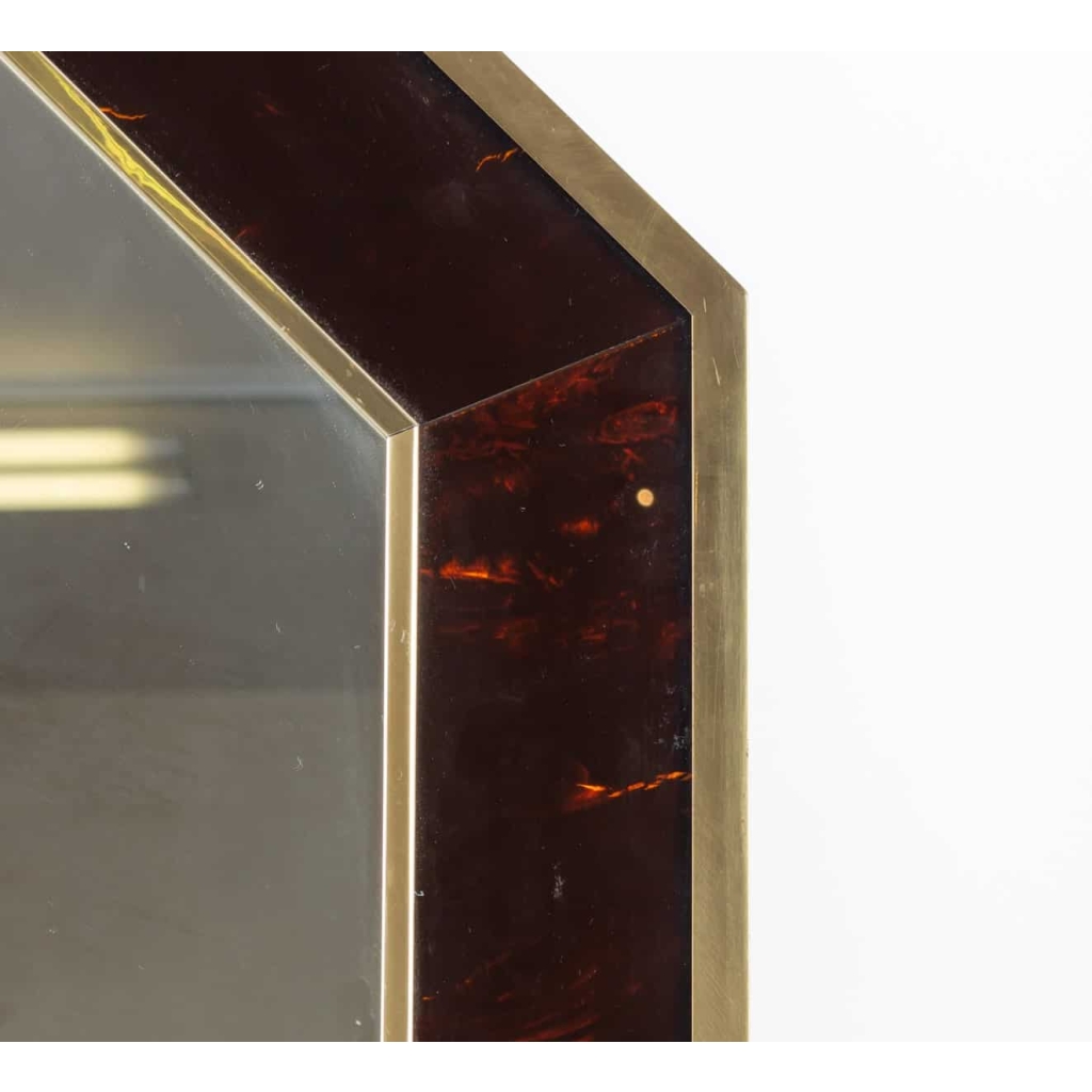 Miroir octogonal années 1960-70 | Biron Miroir octogonal années 1960-70