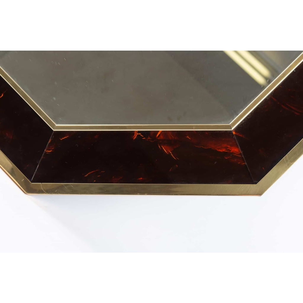 Miroir octogonal années 1960-70 | Biron Miroir octogonal années 1960-70