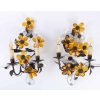 Appliques de style Baguès aux fleurs et fer forgé 1950 | Biron |||||||||||||