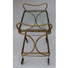 1970′ Bar Roulant en Bronze et Laiton Doré Maison Baguès Décor Art Nouveau | Biron |||||||||